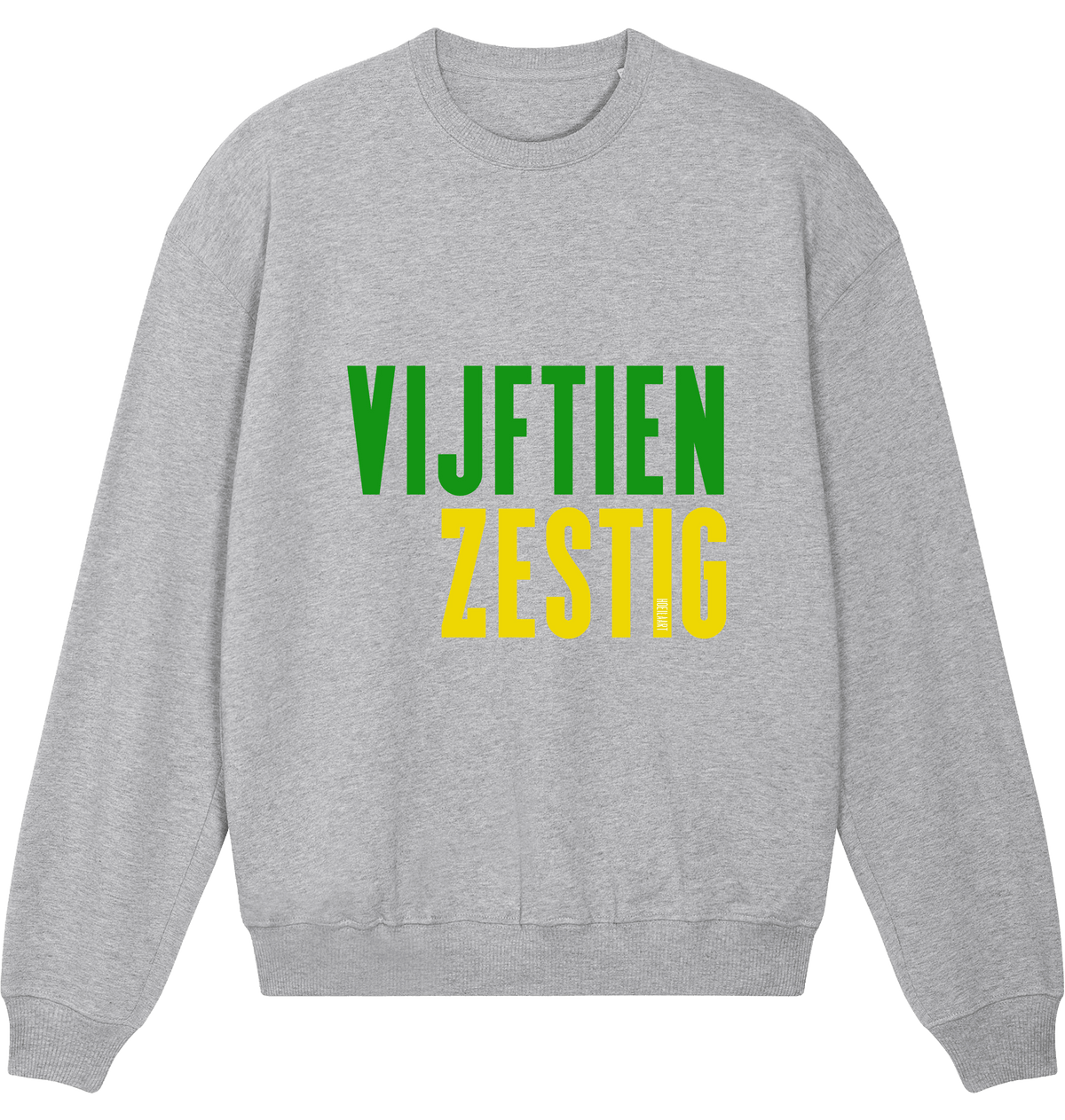 Heather Grey Printed Sweater Front