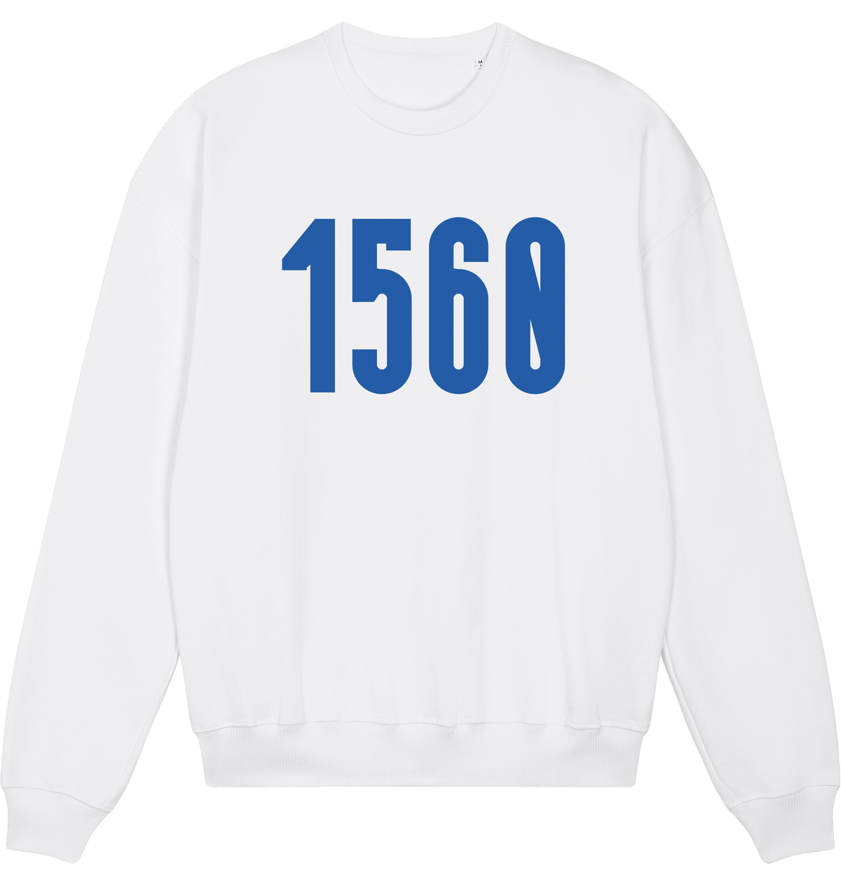 White Printed Sweater Front