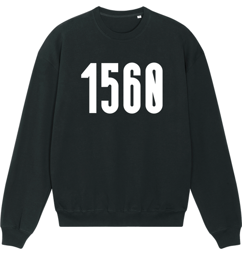 Black Printed Sweater Front