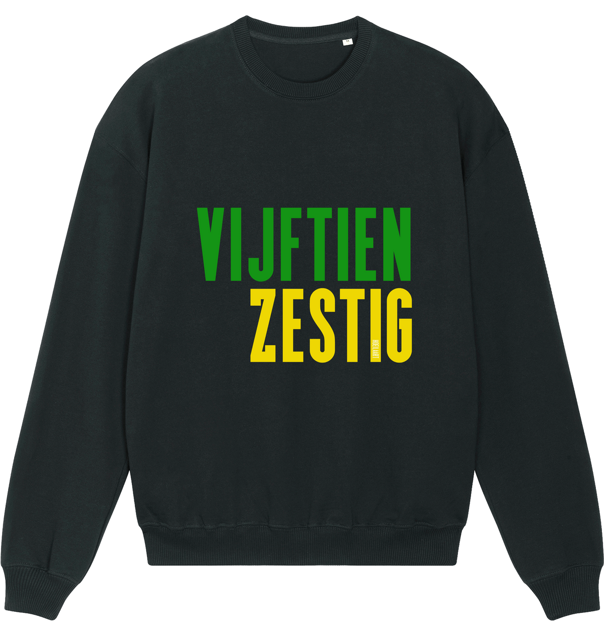 Black Printed Sweater Front