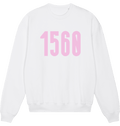 White Printed Sweater Front