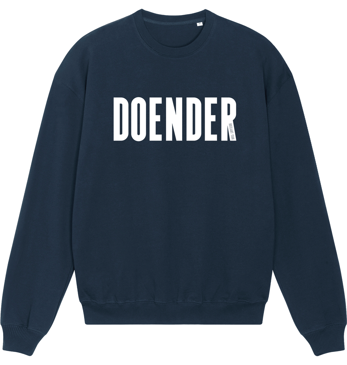 French Navy Printed Sweater Front