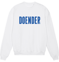 White Printed Sweater Front