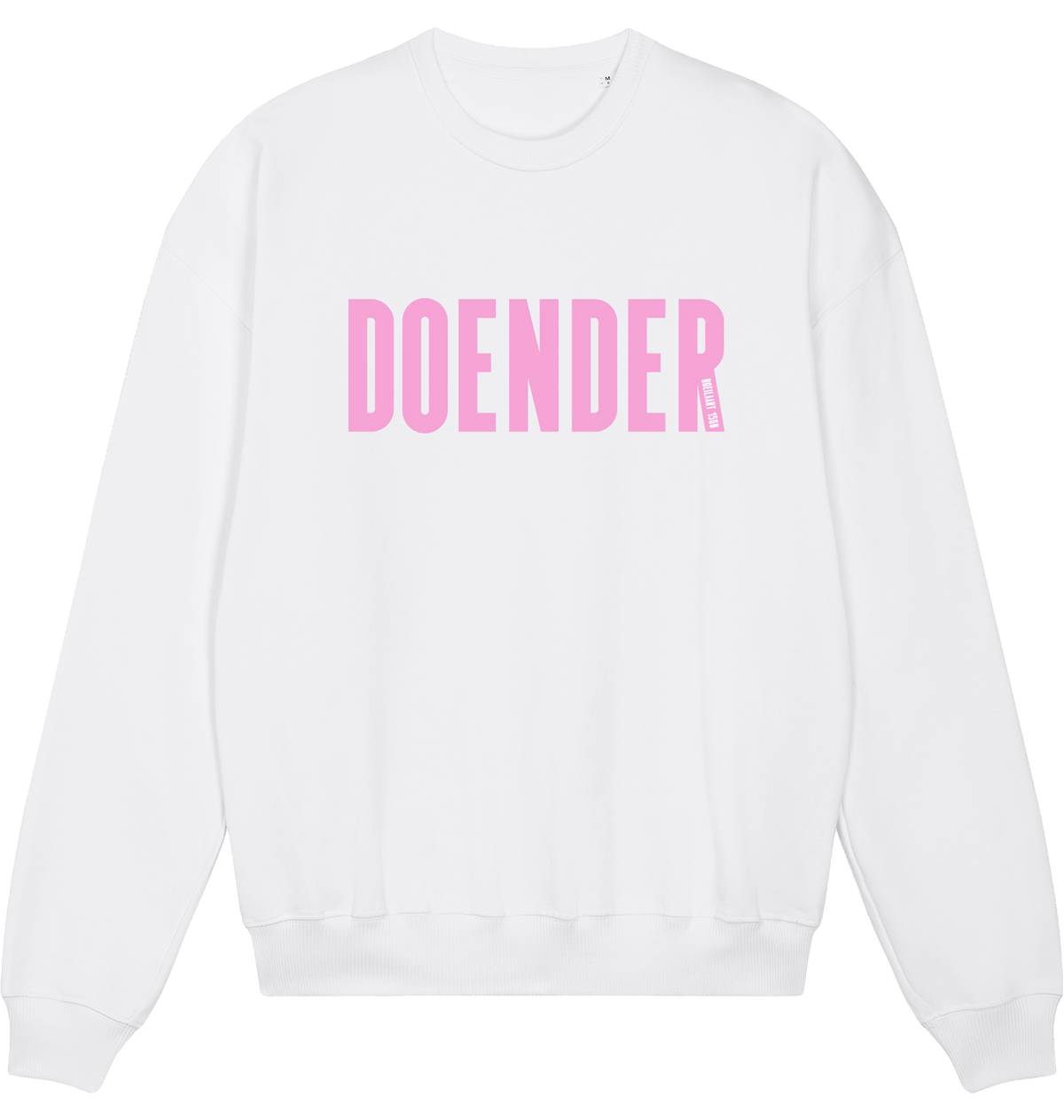 White Printed Sweater Front