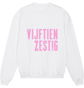 White Printed Sweater Front