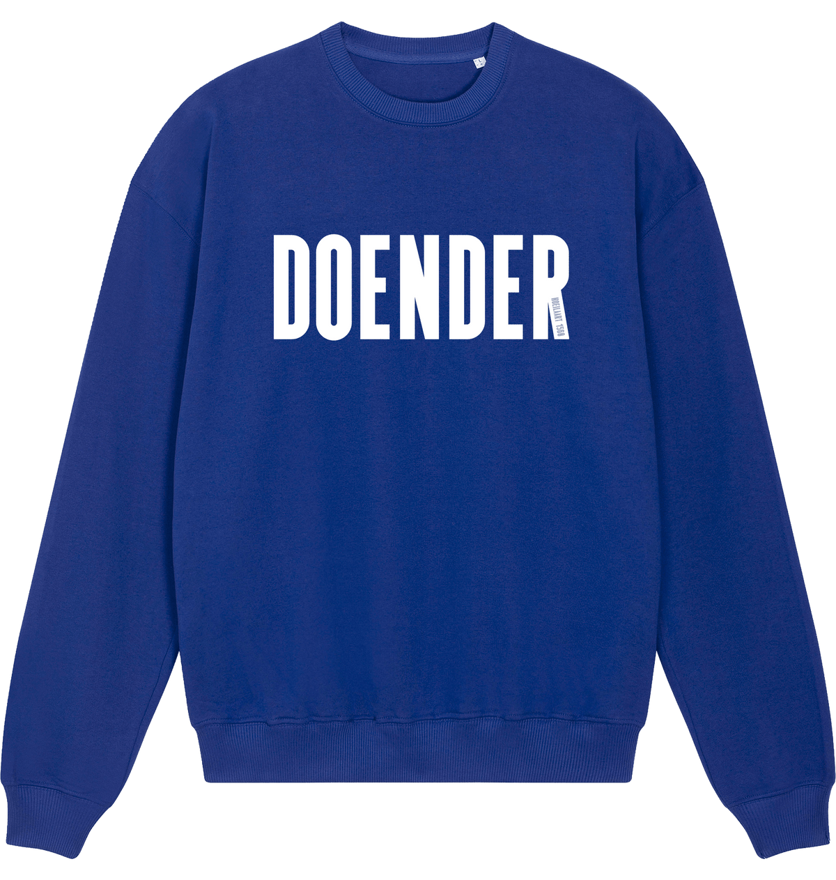 Worker Blue Printed Sweater Front