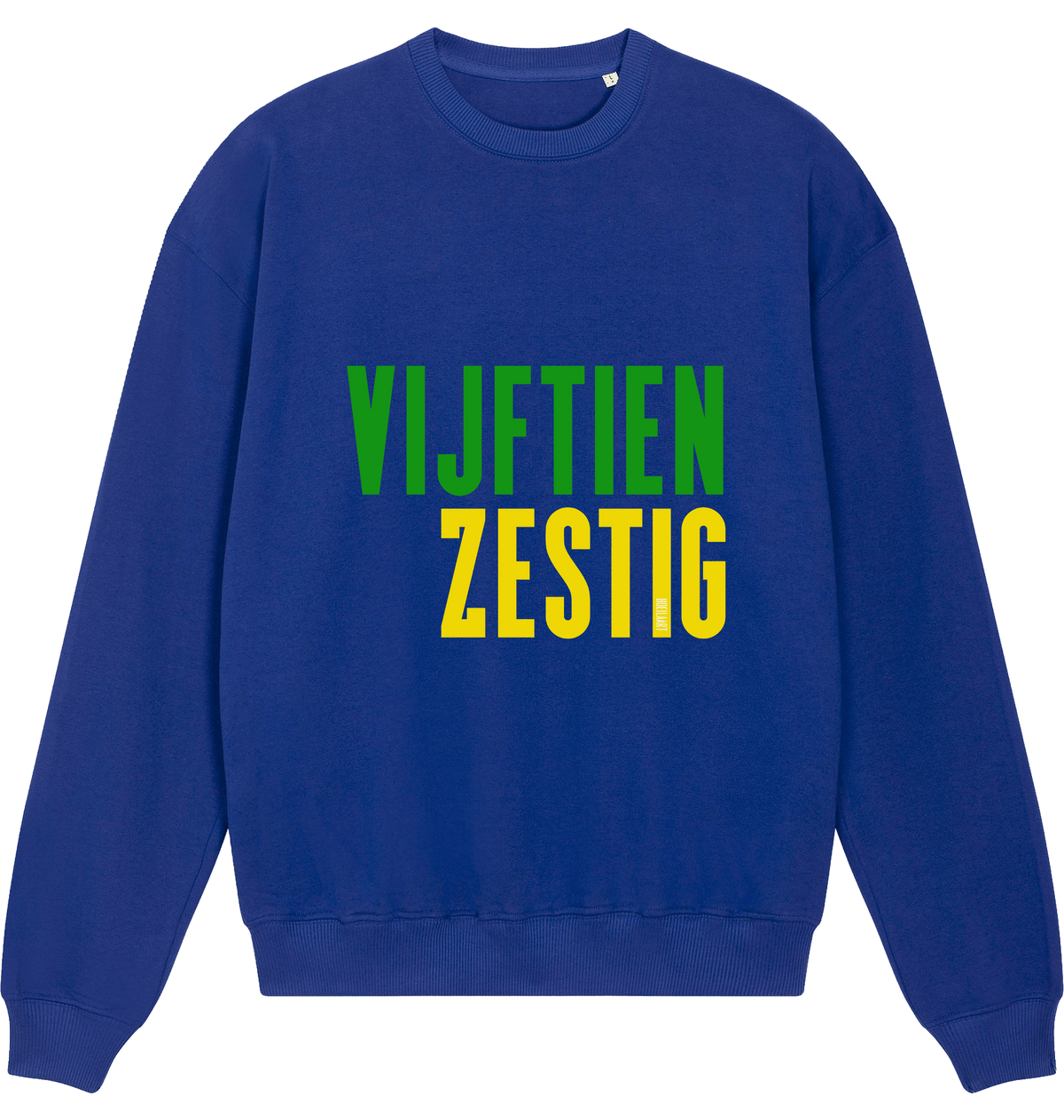 Worker Blue Printed Sweater Front