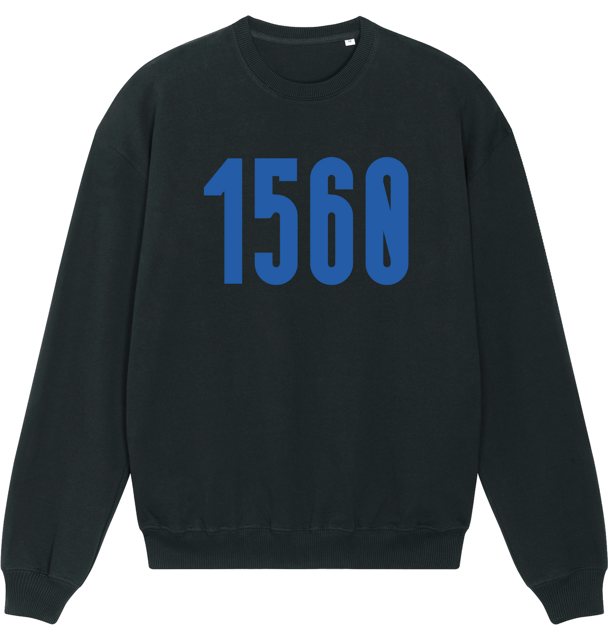 Black Printed Sweater Front