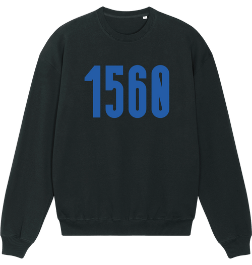 Black Printed Sweater Front
