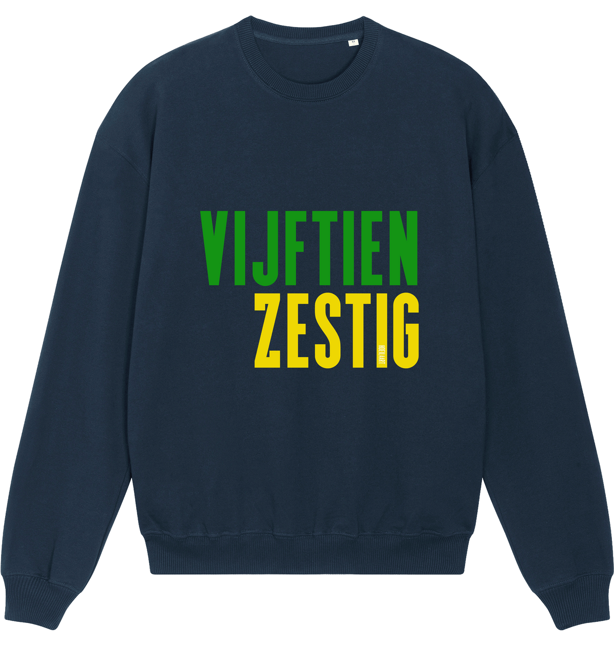 French Navy Printed Sweater Front