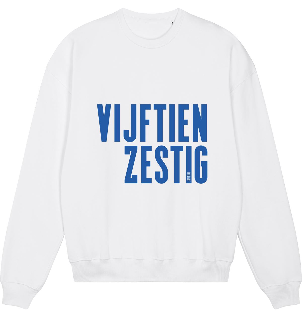 White Printed Sweater Front