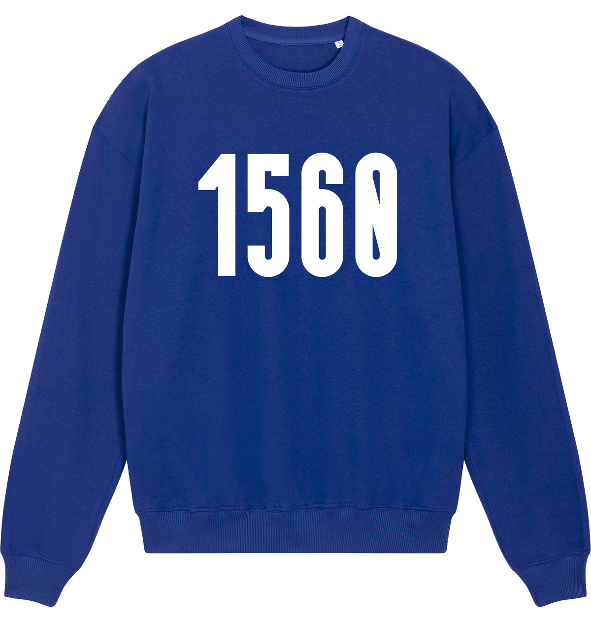 Worker Blue Printed Sweater Front