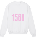 White Printed Sweater Front