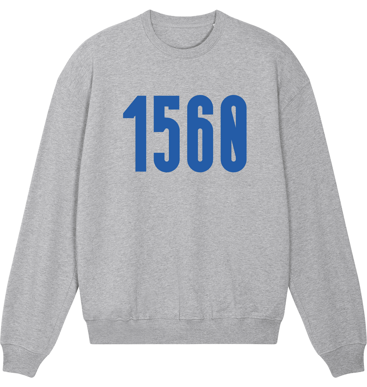 Heather Grey Printed Sweater Front
